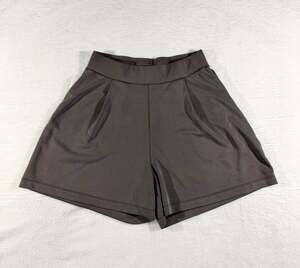 Ododos Women's Modal Pleated Lounge Shorts with Pockets Dark Grey Size L